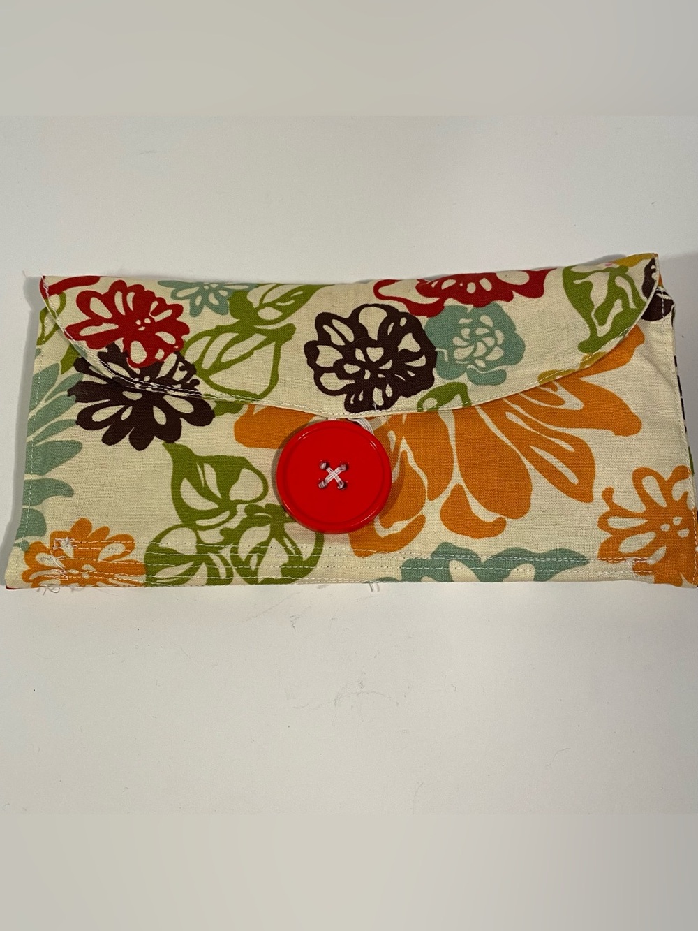 Handmade 100% Cotton Budgeting Wallet - Floral Pattern